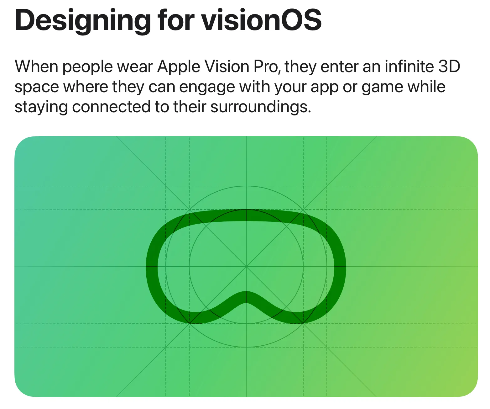 visionOS Design Header