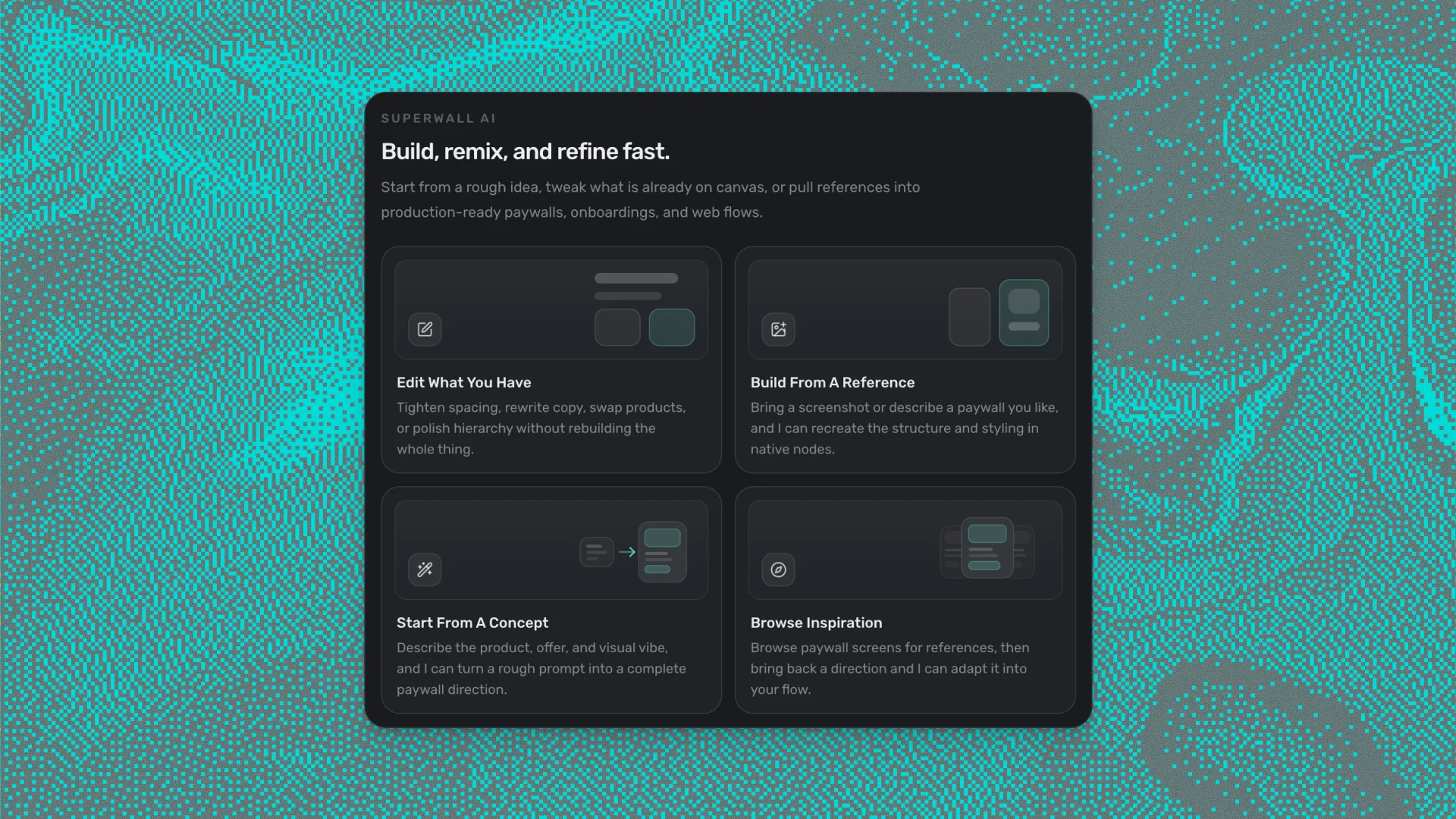 The Superwall editor with AI Chat open in the sidebar
